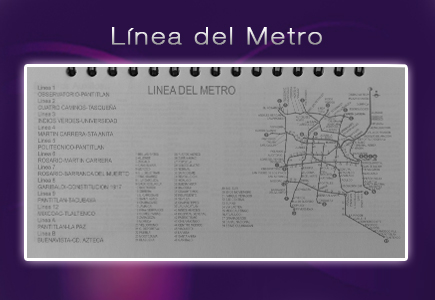 contenido agenda con mapa del metro